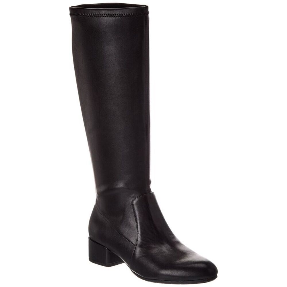 Dune London Sleek Black Knee-High Boots